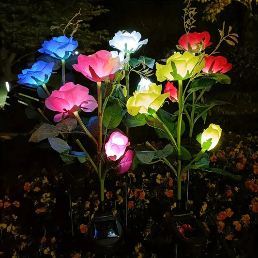 Solar Rosen Gartenlicht